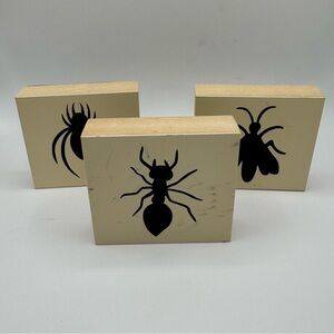 Martha Stewart Crafts Wooden Rubber Stamps featuring Insects (3)